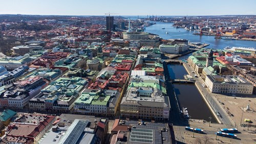 Såld fastighet inom vallgraven i Göteborg